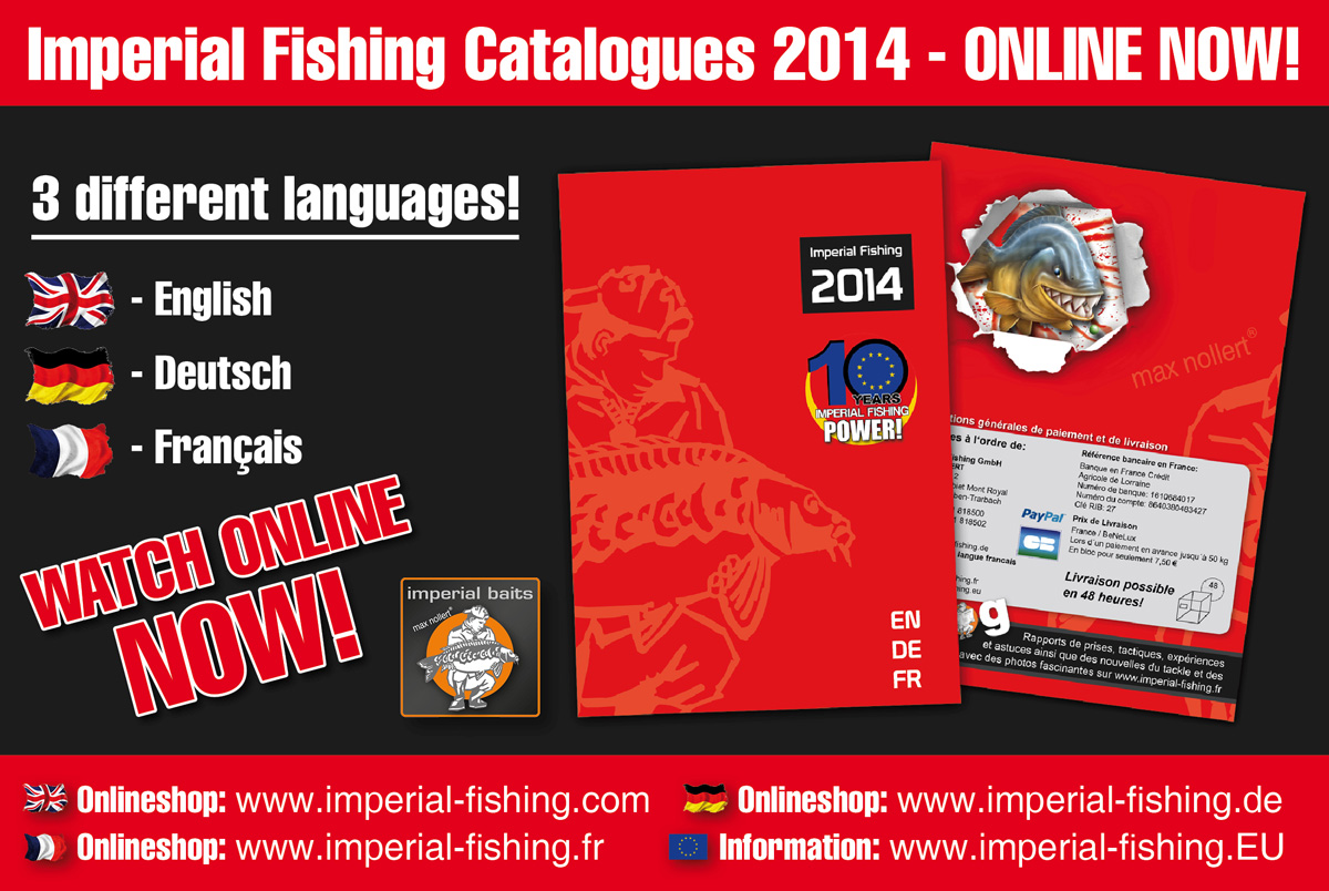 Imperial Fishing Catalogues 2014 – in 3 different languages ONLINE!