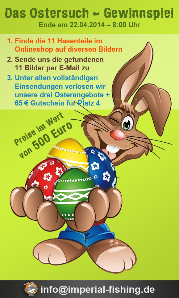 Das Ostersuch – Gewinnspiel Preise im Gesamtwert von 500 € zu gewinnen!