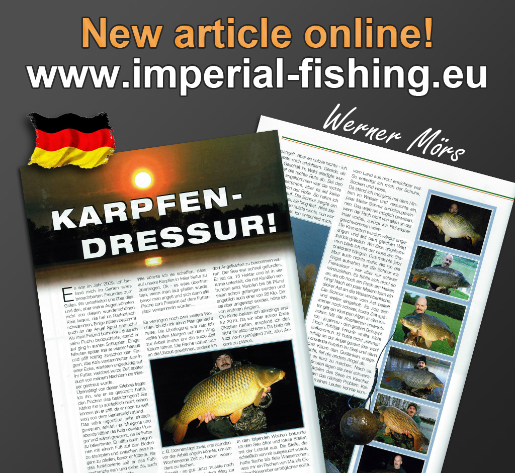 Mag Article Carp Mirror April 2012: Karpfendressur